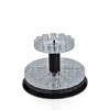 Azar Displays Two Tier Revolving Tester Display 8"H x 11"Dia. - round slot 1" dia - 2 of 4