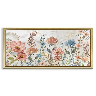 Stupell Industries Pastel Spring Florals, 25" x 11"