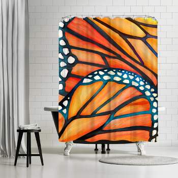 Americanflat Animal Modern Monarch By Modern Tropical Blackout Rod Pocket Single Curtain Panel