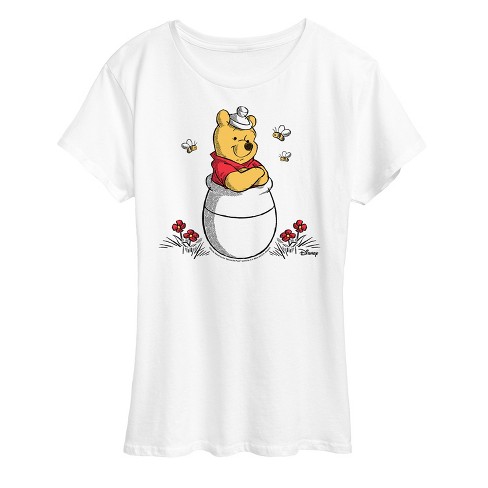 Women's - Winnie the Pooh - Honey Pot with Bees Short Sleeve Graphic T-Shirt - image 1 of 4