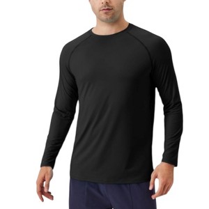 Anna-Kaci Active Men's Long Sleeve Performance Shirt with Raglan Sleeves and Lightweight Stretch Fabric - 1 of 4