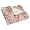 Emel Red Quilted Throw - Levtex Home - 3 of 4