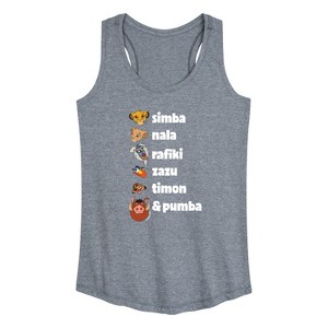 Women's - Disney - Main Characters Graphic Racerback Tank - 1 of 4