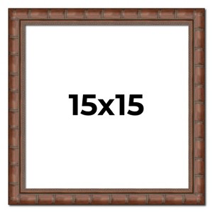PosterPalooza | 15x15 Modern Bamboo Picture Frame, UV Acrylic, 5 Finishes - 1 of 4
