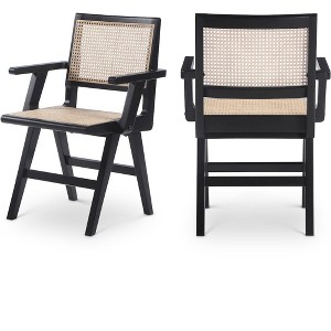 Meridian Furniture,Preston Wood Dining Arm Chair, Set of 2 - 1 of 4