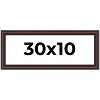 PosterPalooza | Panoramic Linear Brown Picture Frame - UV Acrylic, Foam Board Backing, Hanging Hardware - 2 of 4
