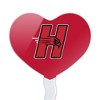 University of Hartford Primary Logo Heart Love Cupcake Picks Toppers Decoration Set of 6 - 2 of 4
