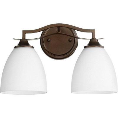 Quorum Lighting Jardin Oiled Bronze 2-Light Wall Sconce