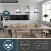 VAXCEL Grant Indoor Outdoor Farmhouse Mini Pendant Lantern Hanging Ceiling Light with Clear Glass Panels - 2 of 4