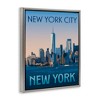 Stupell Industries New York Landmark Skyline Black Framed Floater Canvas Wall Art - 3 of 4