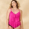 Women's Tiered Ruffle Tankini Top - Shade & Shore™ - 4 of 4