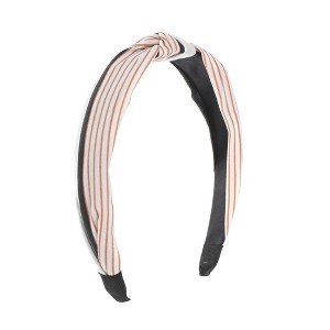 Unique Bargains Grace Stripe Pattern Wide Cross Headbands1 Pc - 1 of 4