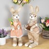 Northlight Rustic Boy Rabbit Easter Figure with Book - 16.25" - Beige - image 3 of 4