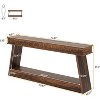 Tribesigns 2-Tier Farmhouse Console Table, 70.87" Extra Long Entryway Table with Storage - 3 of 4
