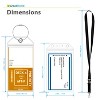 Greatshield 8x Cruise Luggage Tag Holder + 4x ID Badge Holder with Lanyard, for Princess, Carnival, Holland American, and Norwegian Cruise Line - 4 of 4