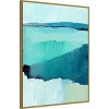 Amanti Art Cyan Reflections II by Annie Warren Framed Canvas Wall Art - 3 of 4