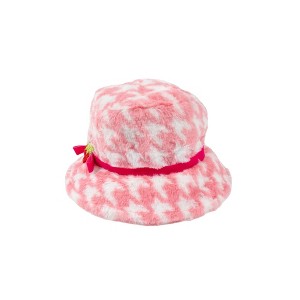 A Leading Role x Strawberry Shortcake Premium Adult Strawberry Parfait Houndstooth Bucket Hat - 1 of 3