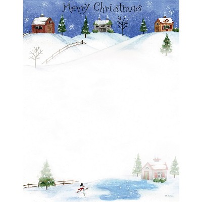 Great Papers! Folk Art Village Letterhead 80/Pack 2014031