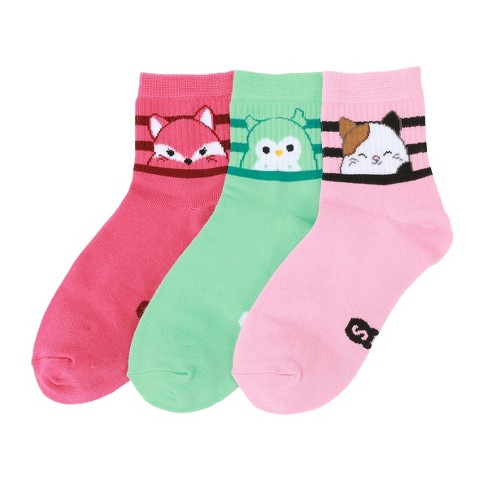 Squishmallows Peekaboo Character Designs Women's Adult 3-pair Athletic ...