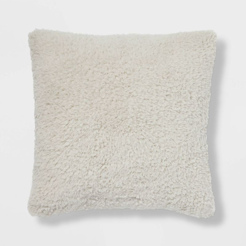 Faux Shearling Square Pillow - Room Essentials™, 3 of 9