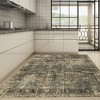 9x12 Rugs Washable Non-Slip - Vintage Floral Area Rug , Large Distressed Retro Carpet, Soft Low Pile Machine Washable Rug (Green) - 4 of 4