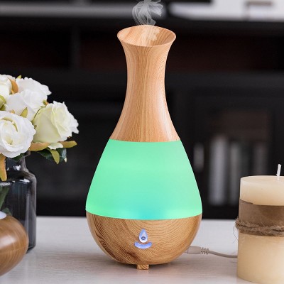 Healthsmart Aromatherapy Diffuser Cool Mist Humidifier For Essential Oils -  Brown : Target