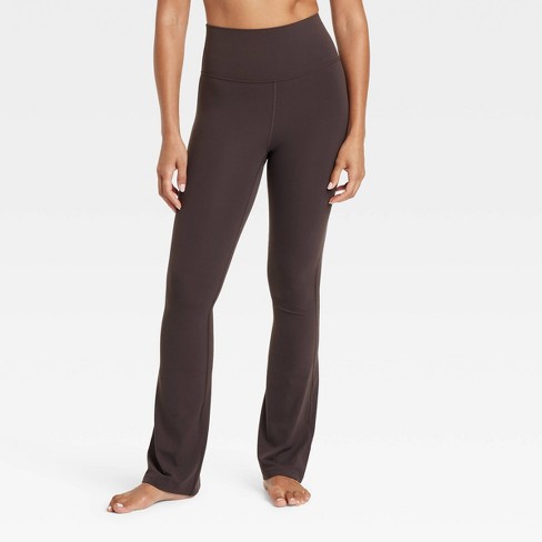 Women s Everyday Soft Ultra High rise Flare Leggings All In Motion Dark Brown M Target