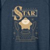 Women's - Disney - Star of Importance Lightweight French Terry Wide Neck Long Sleeve Graphic Shirt - 2 of 4