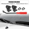 Unique Bargains Front Windshield Wiper Washer Nozzle Spray Jet Kit 15247800 for GMC Acadia 2011-2012 2015-2016 Black 5 Pcs - image 2 of 4