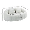CAVINAS Chenille Bean Bag Chair for Adults and Kids,Oversized Lazy Sofa Chair with High-Density Foam,Modern Lounge Chair for Living Room - 3 of 4