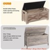 Entryway 23.6"/39" Storage Bench, Retro Wooden Storage Chest with 2 Safety Hinges, Loads 300 lb, Storage Ottoman Bench - 4 of 4