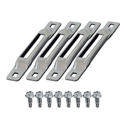 SNAP-LOC E-Track Single Strap Anchor 4-Pack with Self-Drilling Screws Zinc