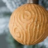 NAYSAYE Party Decoration and Accessories Glass Christmas Ball Ornament Set for Holiday Celebration, Gold, 3"*3"*0.07" - 3 of 4