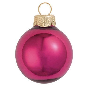Northlight 12ct Shiny Glass Ball Christmas Ornament Set 2.75" - Pink Berry