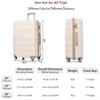 BEAFUP Luggage Sets 4 Piece, ABS Durable Suitcase with Travel Bag, Carry On Luggage Suitcase Set with 360° Spinner Wheels - 3 of 4