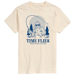 Men's - Instant Message - Time Flies Sasquatch Short Sleeve Graphic T-Shirt - 1 of 4