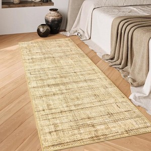 Machine Washable Floor Carpet - Non-Slip Modern Abstract Rug with Low Pile Soft Indoor Accent Rug for Bedroom Living Room Office - 1 of 4