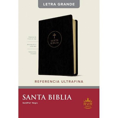 Santa Biblia Rvr60, Edición de Referencia Ultrafina, Letra Grande - Large Print by  Tyndale Bible (Leather Bound)