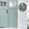Slickblue 24-Inch Metal Wall Art Featuring Angel and Moon Design, Durable Steel for Indoor/Outdoor Display - 3 of 3