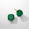 Ross-Simons 3.60 ct. t.w. Emerald Martini Stud Earrings in 14kt Yellow Gold - 4 of 4