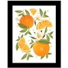 HomeRoots Citrus Orange Botanical Black Framed Print Wall Art - 4 of 4