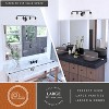 VAXCEL Toledo Industrial Bathroom Vanity Light Fixture Clear Glass - 3 of 4