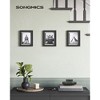 SONGMICS Picture Frames Set of 3 Floating Photo Frames for 4 x 6, 5 x 7, 6 x 8 Inch Pictures for Tabletop Display or Wall Hanging Black - 4 of 4