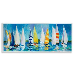 Stupell Industries Regatta Sailboat Fleet, 24" x 10" - 1 of 4