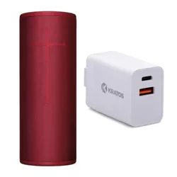 Ultimate Ears MEGABOOM 3 Wireless Bluetooth Speaker (Red) and USB 3.0 Hub