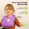 KeaBabies 2-Pack Silicone Bibs For Babies, Food Grade Silicone Baby Bibs for Eating, Feeding, Toddler Bibs, Boys, Girls - 2 of 4