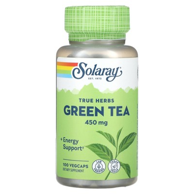 Solaray True Herbs, Green Tea, 450 mg, 100 VegCaps