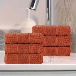 Zero Twist Cotton Waffle Honeycomb Medium Weight Bathroom Towel Set by Blue Nile Mills - 1 of 4