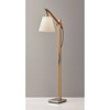 53" x 61" 3-way Walden Floor Lamp Camel - Adesso: Adjustable Wooden Arm, Industrial Style, ETL Listed - image 2 of 4