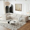 106" Chenille Modular L-Shaped Sectional Sofa, 5-Piece Oversized Floor Couch Set, No Assembly, Free Combination for Living Room & Bedroom - 2 of 4